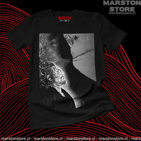Polera negra de Vagabond con Miyamoto Musashi
