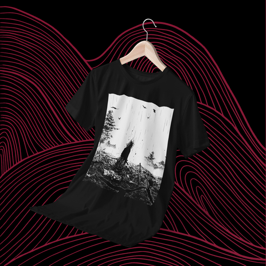 Polera negra de Vagabond con Miyamoto Musashi