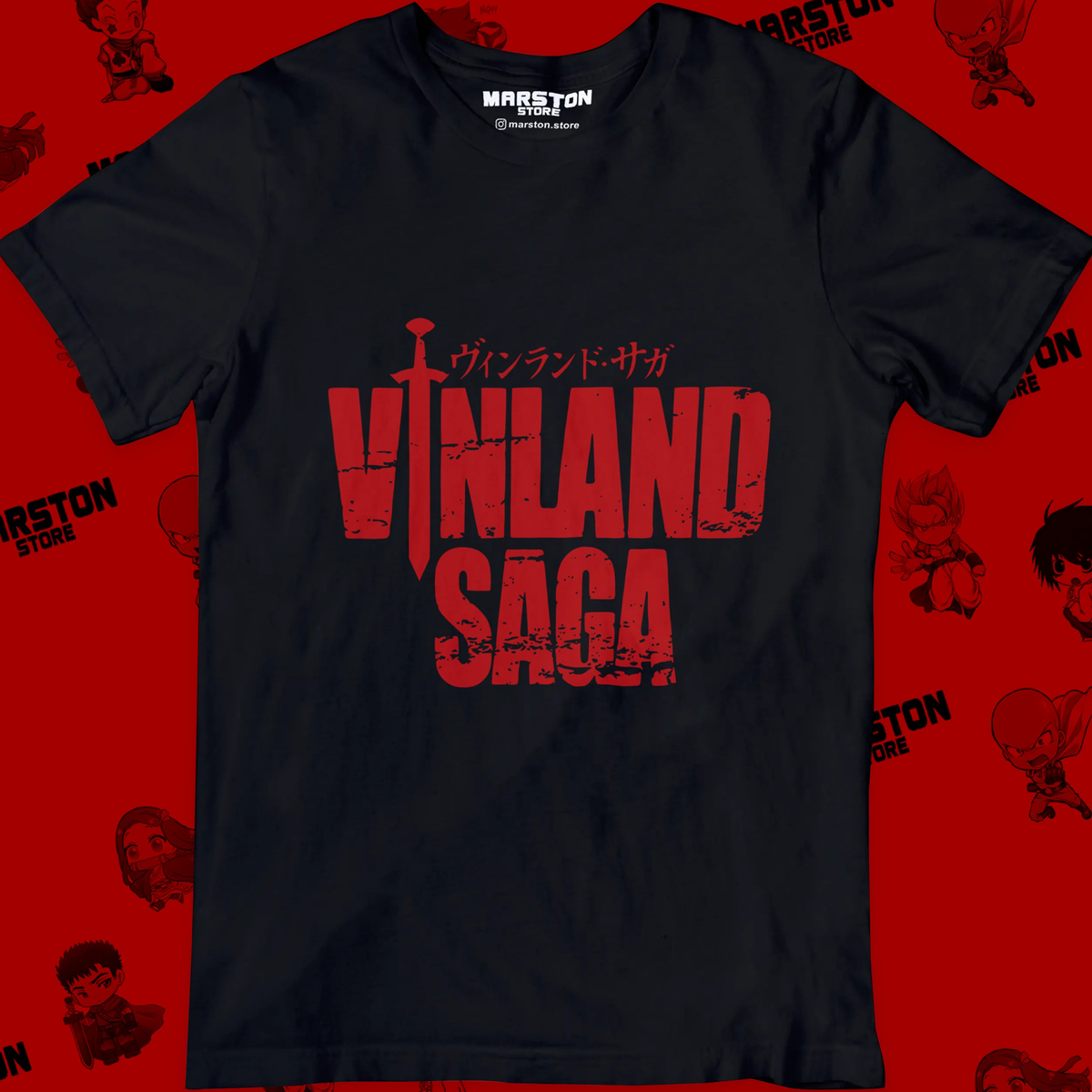 Polera negra de Vinland Saga