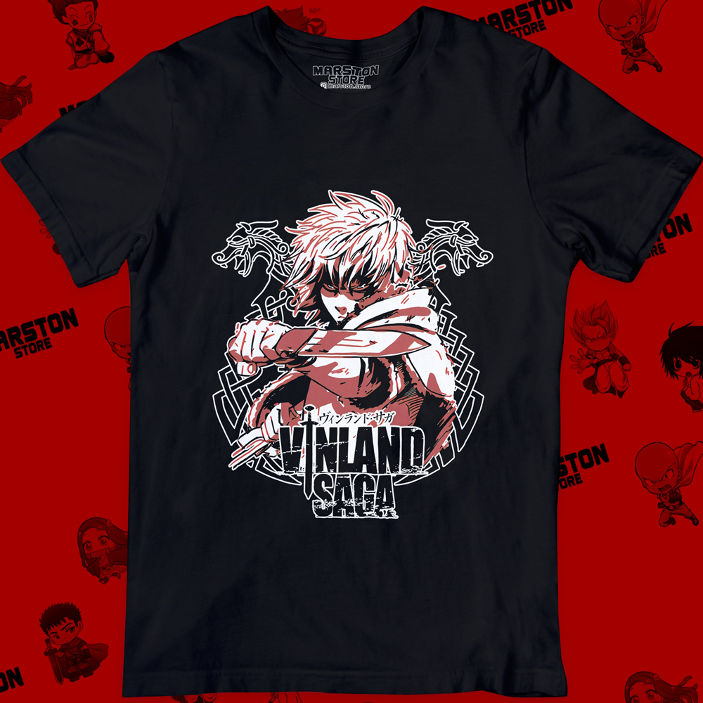 Polera negra de Vinland Saga