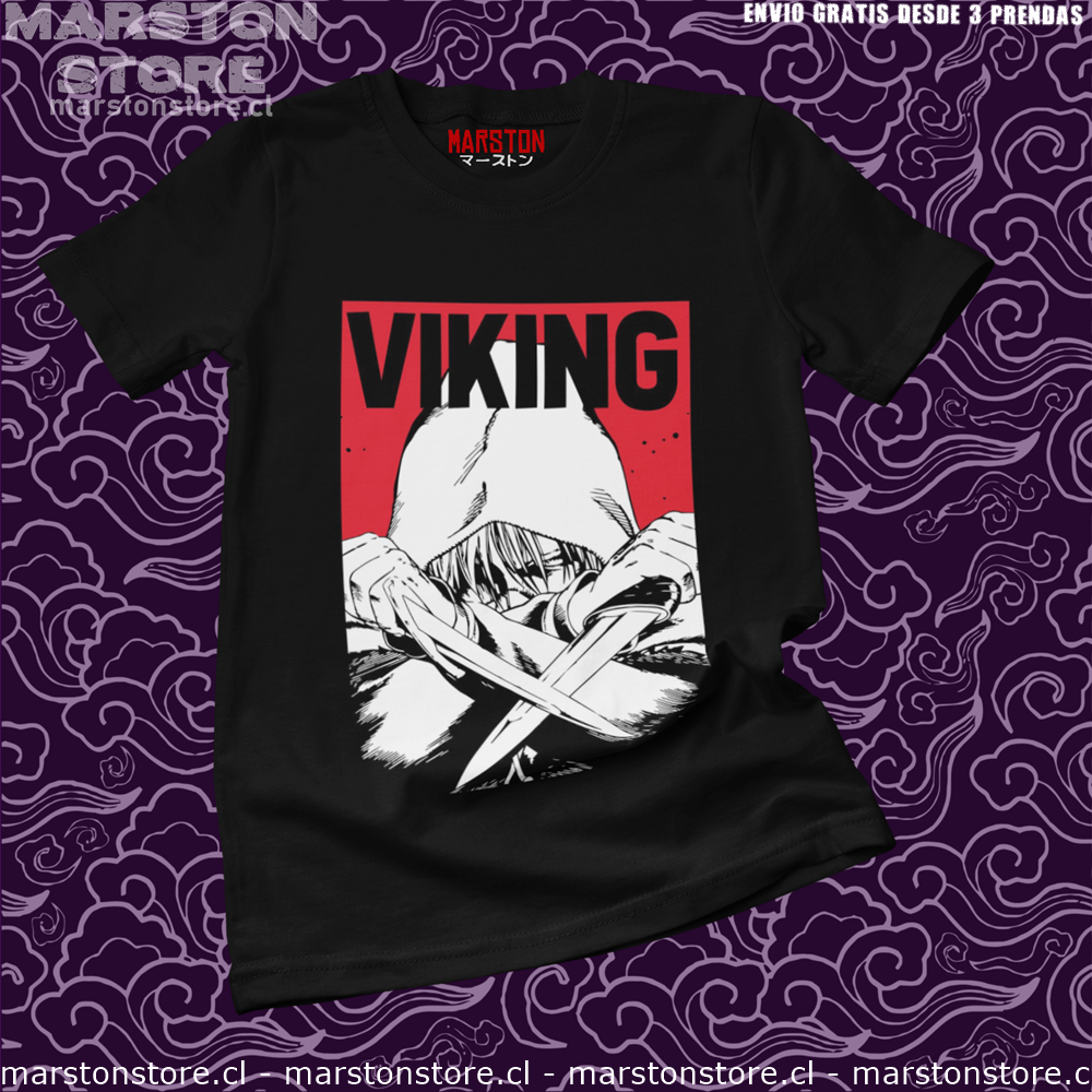 Polera negra de Vinland Saga