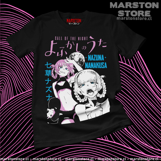 Polera negra de Yofukashi no Uta (Call of the Night) con Nazuna Nanakusa