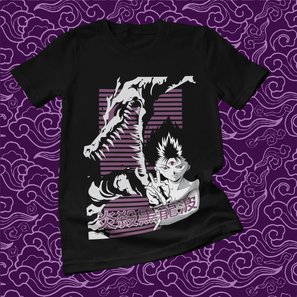 Polera negra de Yu Yu Hakusho