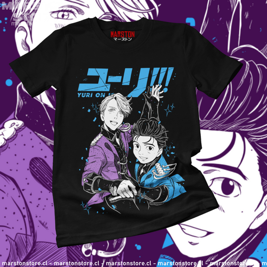 Polera negra de Yuri!!! on Ice