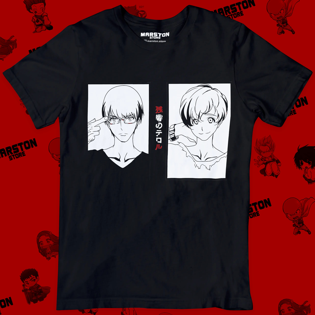 Polera negra de Zankyou no Terror / Terror in Resonance