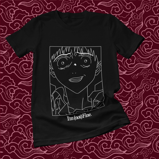 Polera negra Neon Genesis Evangelion con diseño inspirado en el anime