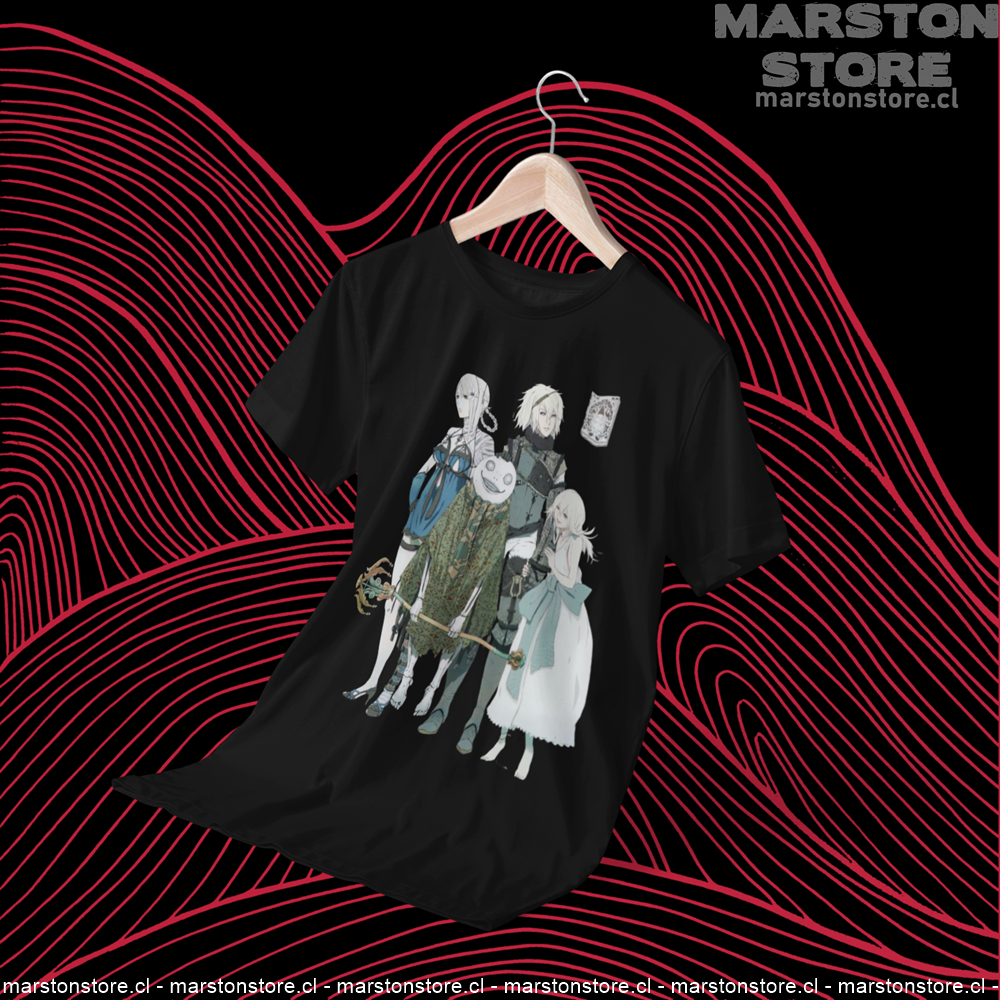 Polera negra con diseño de NieR Replicant