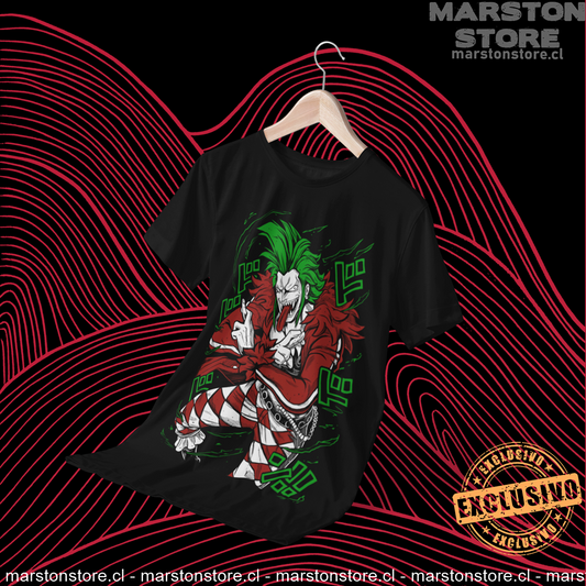 Polera negra One Piece con diseño de Bartolomeo