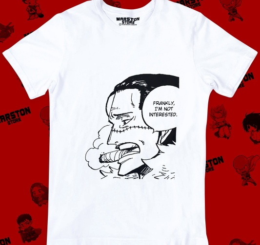 Polera blanca One Piece con diseño de Crocodile