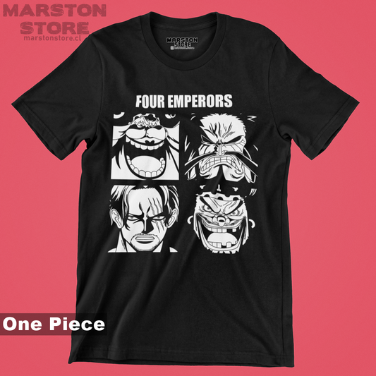 Polera negra One Piece con diseño inspirado en el anime