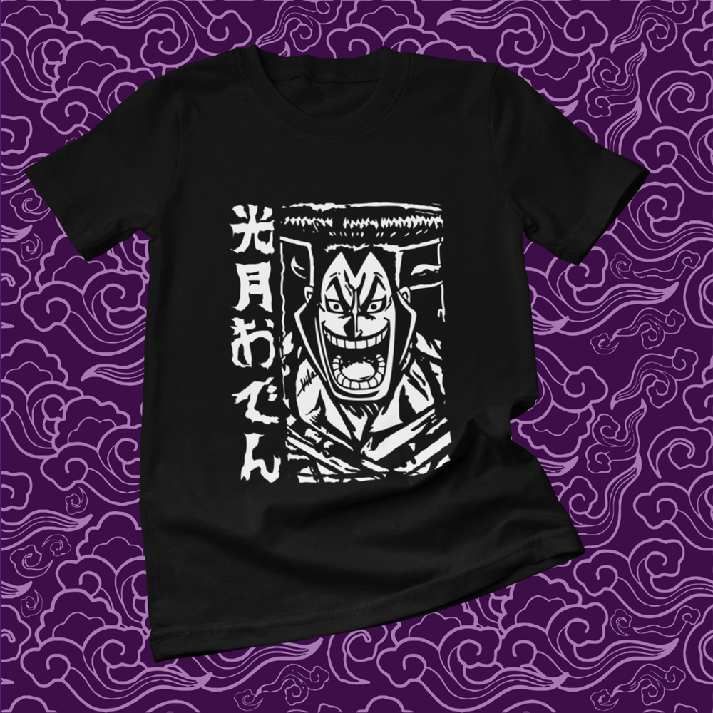 Polera negra One Piece con diseño inspirado en el anime