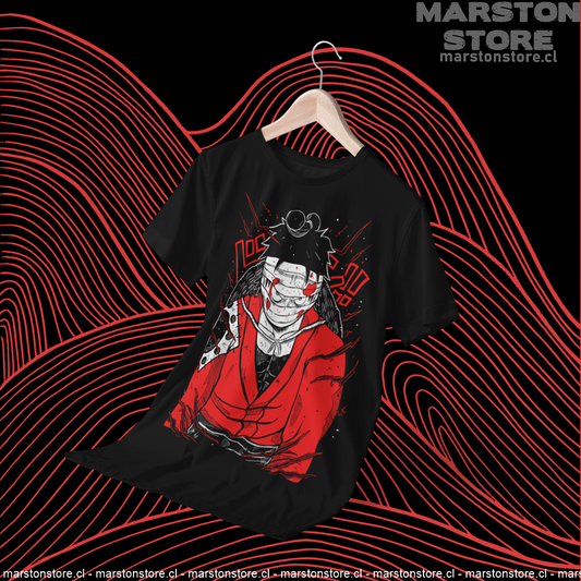 Polera negra One Piece con diseño de Monkey D. Luffy