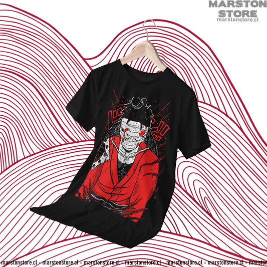 Polera negra One Piece con diseño de Monkey D. Luffy