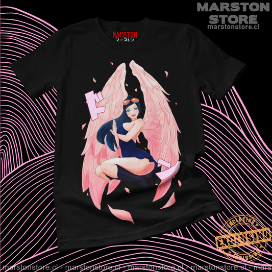 Polera negra One Piece con diseño de Nico Robin