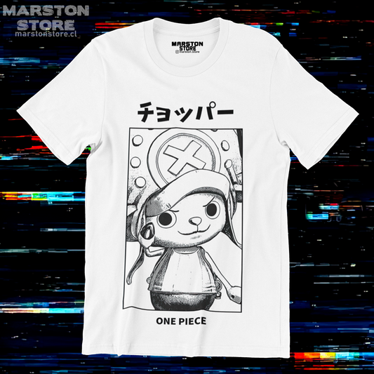 Polera blanca One Piece con diseño de Tony Tony Chopper