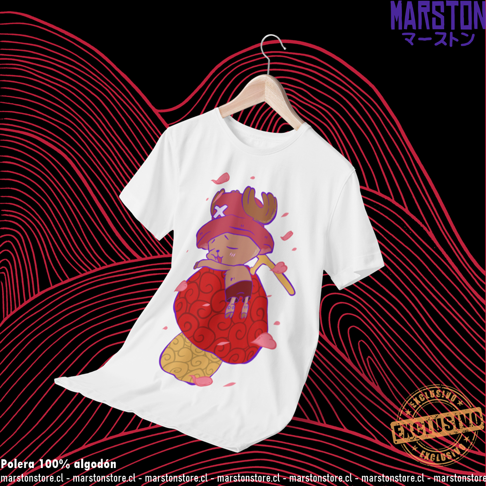 Polera blanca One Piece con diseño de Tony Tony Chopper