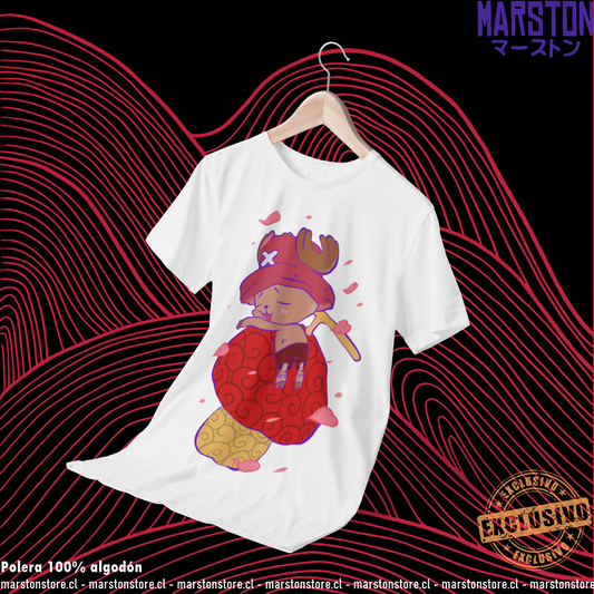 Polera blanca One Piece con diseño de Tony Tony Chopper