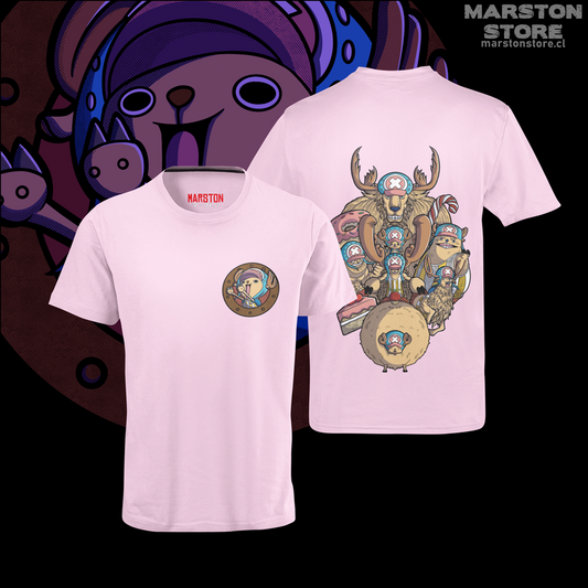 Polera rosada One Piece con diseño de Tony Tony Chopper