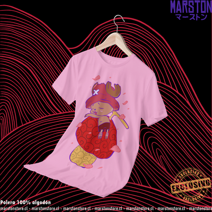 Polera rosada One Piece con diseño de Tony Tony Chopper
