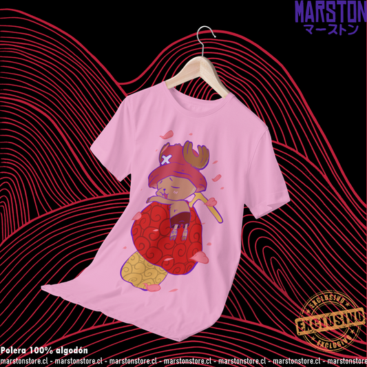 Polera rosada One Piece con diseño de Tony Tony Chopper