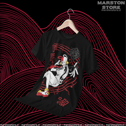 Polera negra One Piece con diseño de Uta