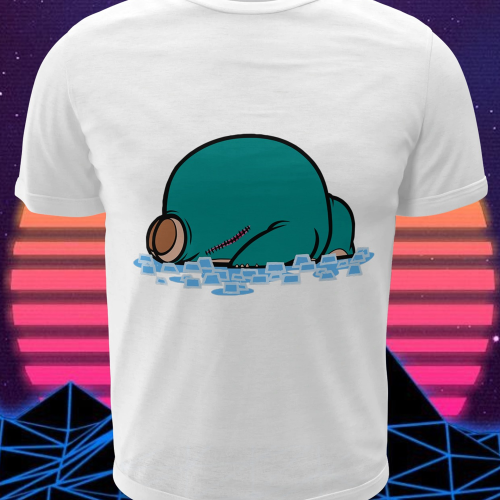 Polera blanca de Pokémon con diseño de Snorlax