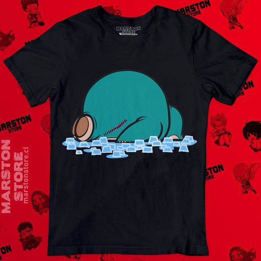 Polera negra de Pokémon con diseño de Snorlax