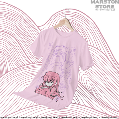 Polera rosada de Bocchi the Rock! con Hitori Gotoh