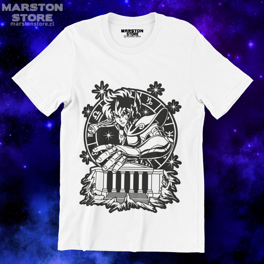 Polera blanca de Saint Seiya / Los Caballeros del Zodiaco