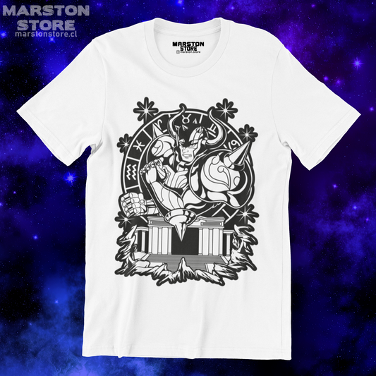 Polera blanca de Saint Seiya / Los Caballeros del Zodiaco
