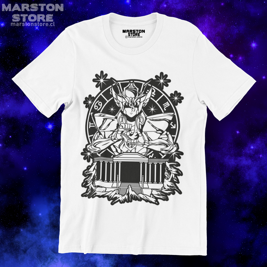 Polera blanca de Saint Seiya / Los Caballeros del Zodiaco