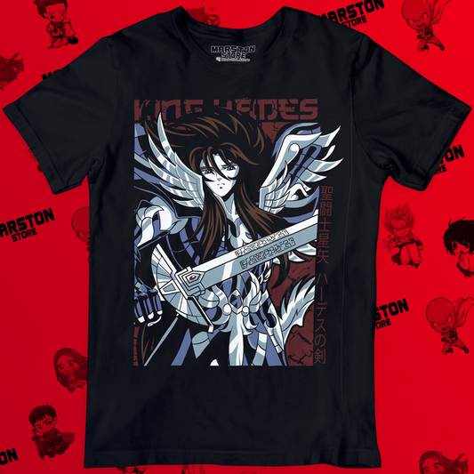 Polera negra de Saint Seiya / Los Caballeros del Zodiaco con Hades