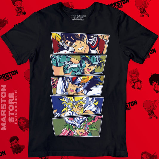 Polera negra de Saint Seiya / Los Caballeros del Zodiaco