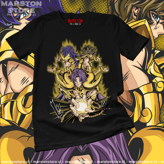 Polera negra de Saint Seiya / Los Caballeros del Zodiaco