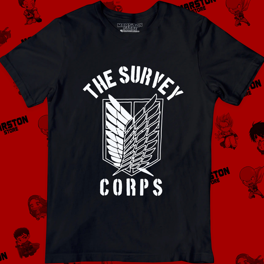 Polera negra Shingeki no Kyojin con diseño de las Alas de la Libertad