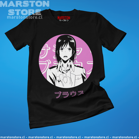 Polera negra Shingeki no Kyojin con diseño de Sasha Blouse