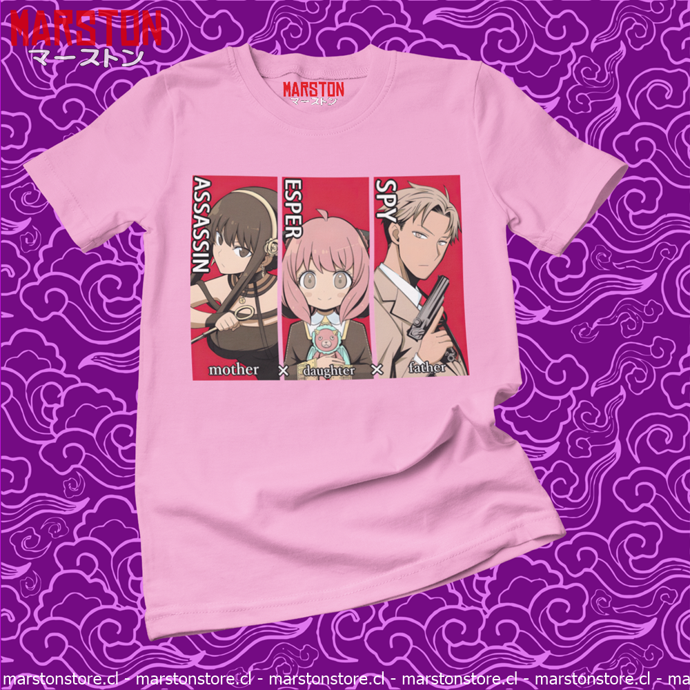 Polera de Spy x Family con Loid Forger, Anya Forger y Yor Forger