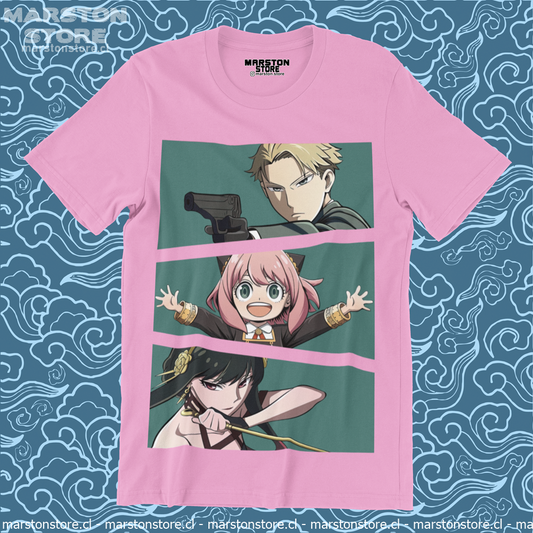 Polera de Spy x Family con Loid Forger, Anya Forger y Yor Forger