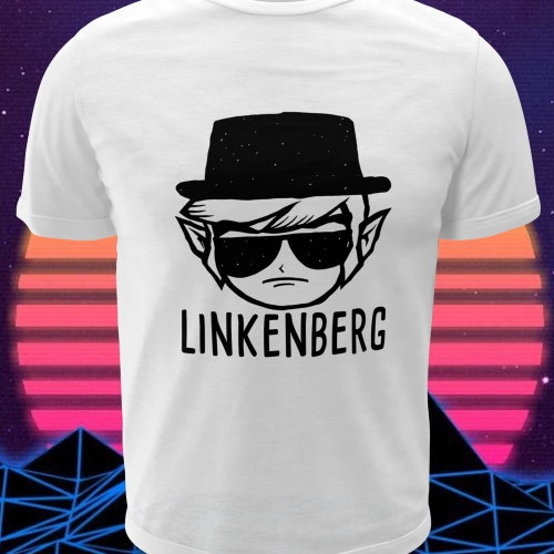 Polera blanca con diseño de The Legend of Zelda