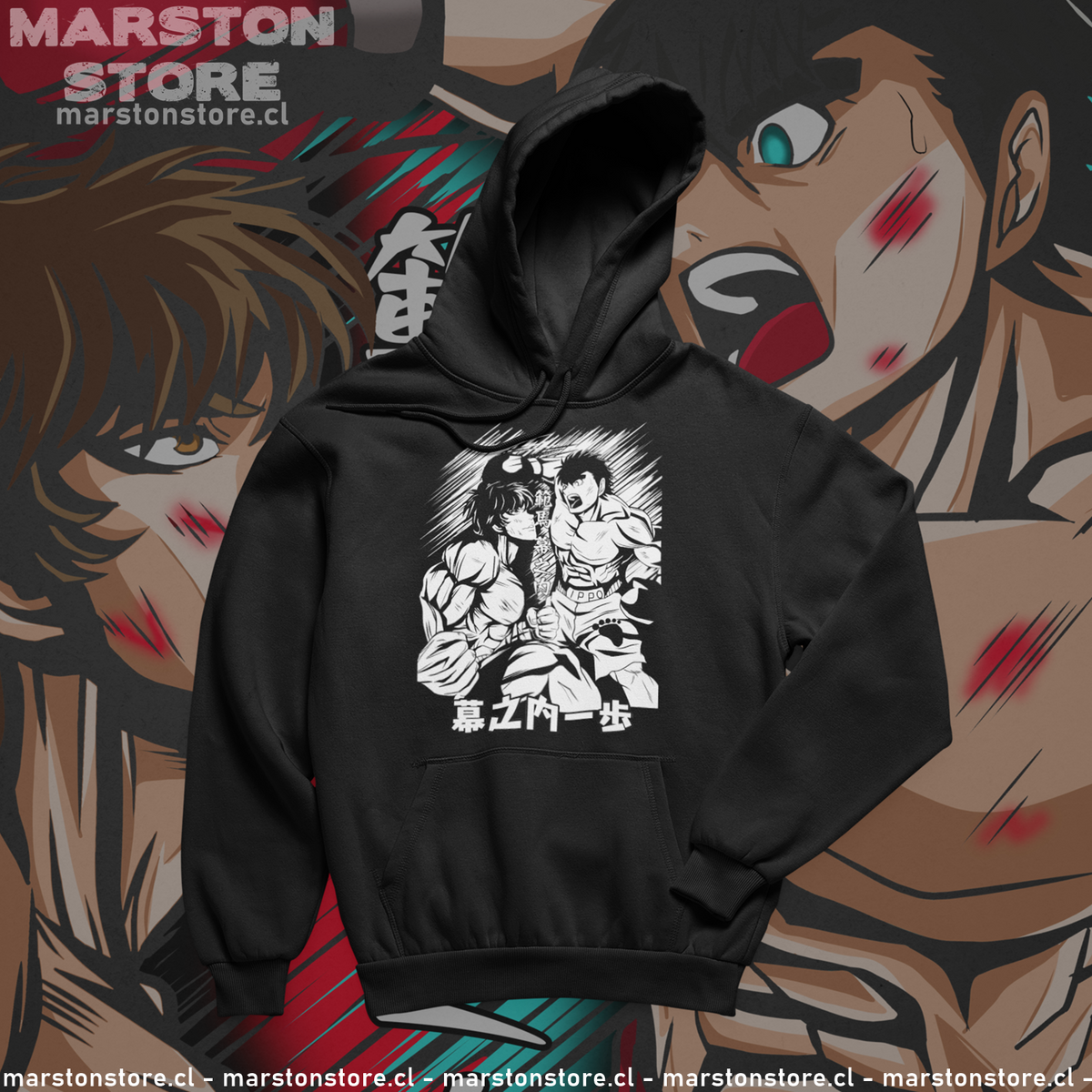Polerón crossover Baki vs Hajime no Ippo con Baki Hanma e Ippo Makunouchi