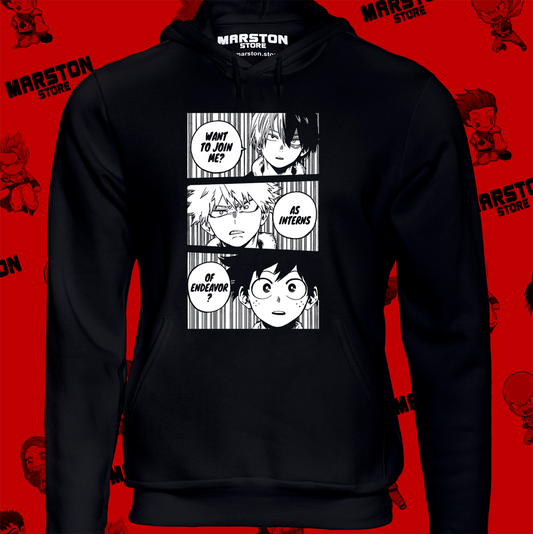 Polerón de Boku no Hero Academia (My Hero Academia) con Izuku Midoriya, Katsuki Bakugo y Shoto Todoroki