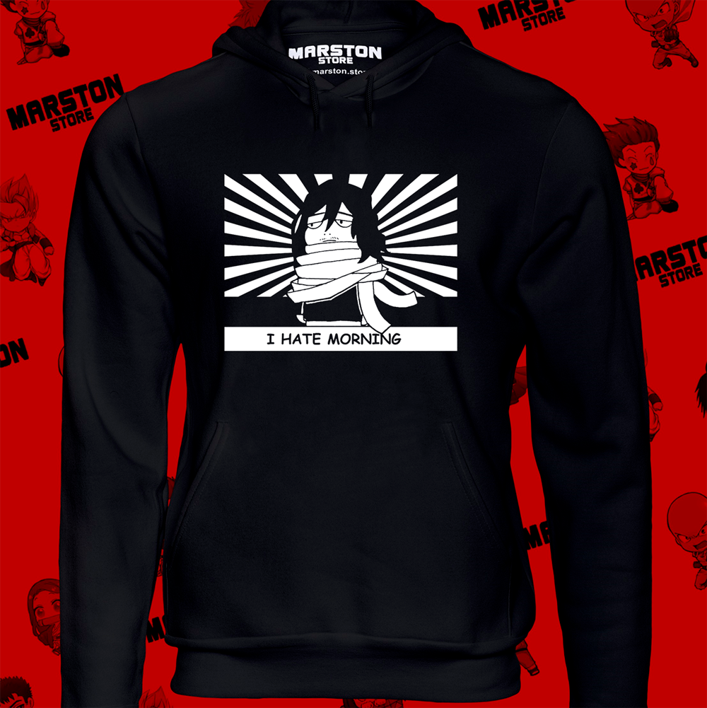 Polerón de Boku no Hero Academia (My Hero Academia) con Shota Aizawa y diseño I Hate Morning