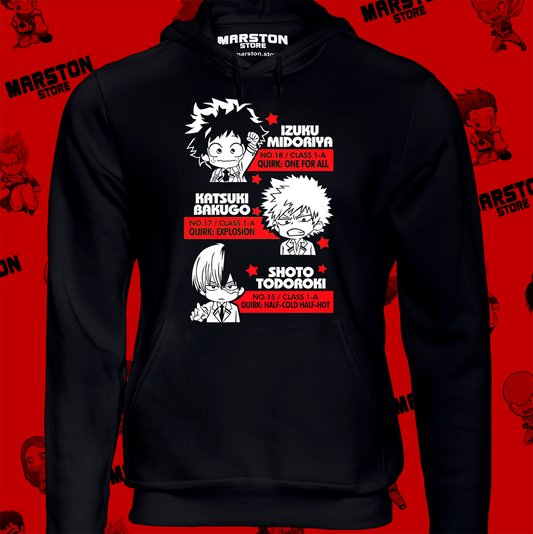 Polerón de Boku no Hero Academia (My Hero Academia) con Shoto Todoroki, Izuku Midoriya y Katsuki Bakugo