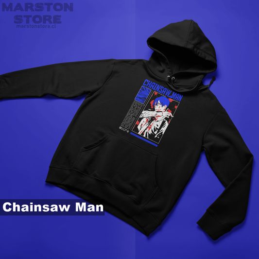 Polerón Chainsaw Man con diseño de Aki Hayakawa