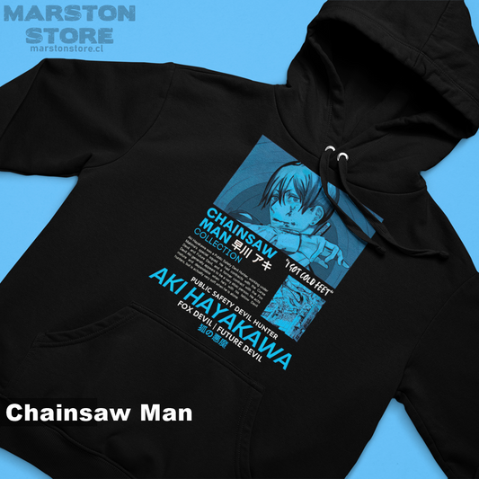 Polerón Chainsaw Man con diseño de Aki Hayakawa