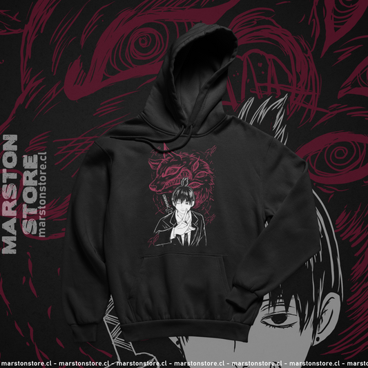 Polerón Chainsaw Man con diseño de Aki Hayakawa