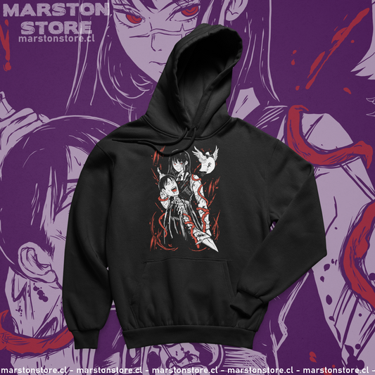 Polerón Chainsaw Man con diseño de Asa Mitaka