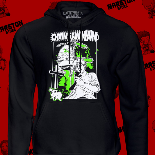 Polerón Chainsaw Man con diseño de Denji