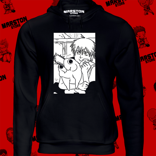 Polerón Chainsaw Man con Denji y Pochita