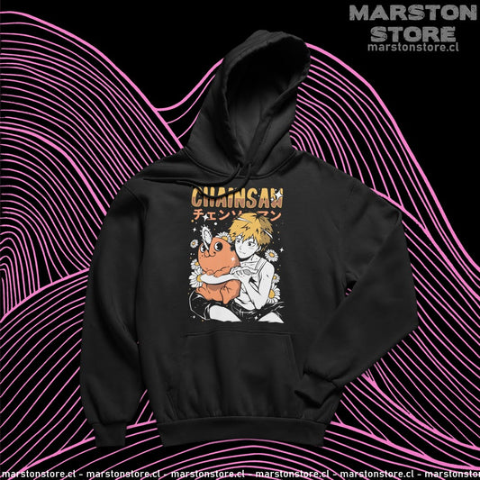 Polerón Chainsaw Man con Denji y Pochita